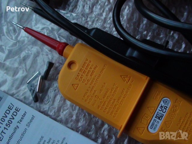 FLUKE T150 VDE - ЧИСТО НОВ PROFI Voltage Tester 6 - 690 V AC/DC Електроизмервателен Уред / GERMANY !, снимка 17 - Клещи - 43256262