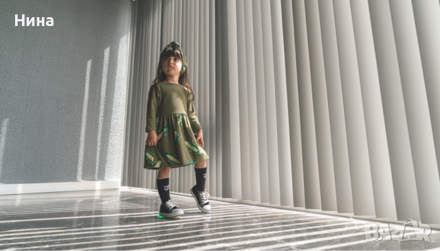 Рокля с лента за глава MOI NOI , снимка 3 - Бебешки рокли - 36422122