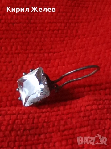 КЛАСИЧЕСКИ МОДЕЛ СКЪПОЦЕННА СРЕБЪРНА ОБЕЦА СРЕБРО 925 с ЮВЕЛИРНО ФАСЕТИРАН МОЙСАНИТ 24375, снимка 10 - Обеци - 50535942