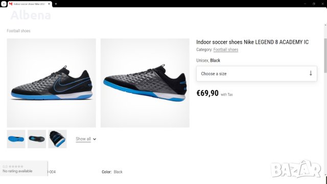 NIKE TIEMPO Leather Footbal Shoes Размер EUR 40 / UK 6  за футбол естествена кожа 72-14-S, снимка 3 - Спортни обувки - 43760112