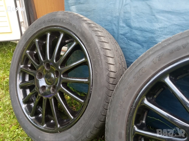 Алуминиеви джанти 5 x 114.3  17 цола .С летни спиртни гуми, снимка 8 - Гуми и джанти - 50739669