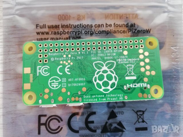 Raspberry Pi zero W v1.1 чисто ново, снимка 4 - Работни компютри - 39860801