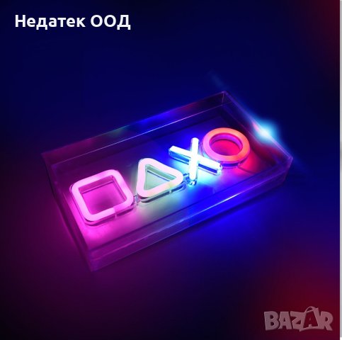 LED панел, Neon Colorful Gamer, 23x12.7см