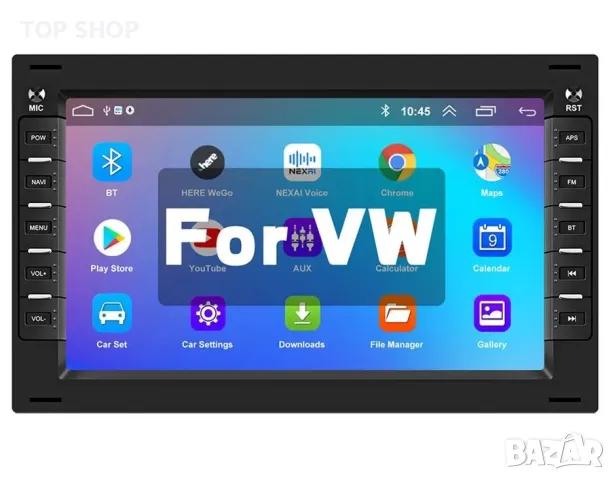 Мултимедия, Двоен дин, за VW BORA, POLO, SHARAN, JETTA, Golf, Volkswagen Андроид, навигация, Android, снимка 5 - Аксесоари и консумативи - 49746496