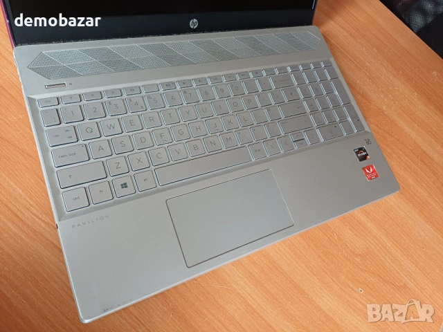 15.6'FullHD HP AMD Ryzen 5/8GB DDR4/SSD+HDD с Бат 3ч - розов капак, снимка 5 - Лаптопи за дома - 53131218