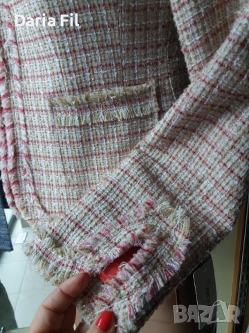 СТРАХОТНО сако в розово-бежови цветове , снимка 5 - Сака - 39412644