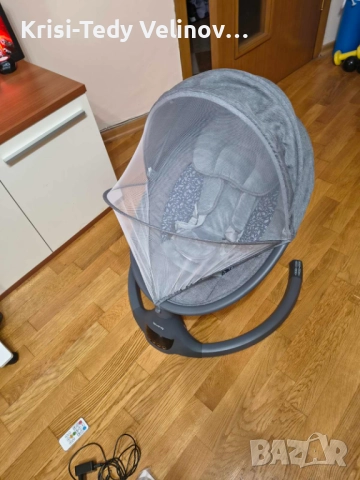 Електрическа бебешка люлка тип яйце, снимка 6 - Детски люлки - 52319698