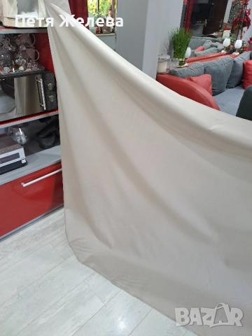 Плат в бежово (Австрия)-150см, снимка 4 - Платове и дамаски - 51600539