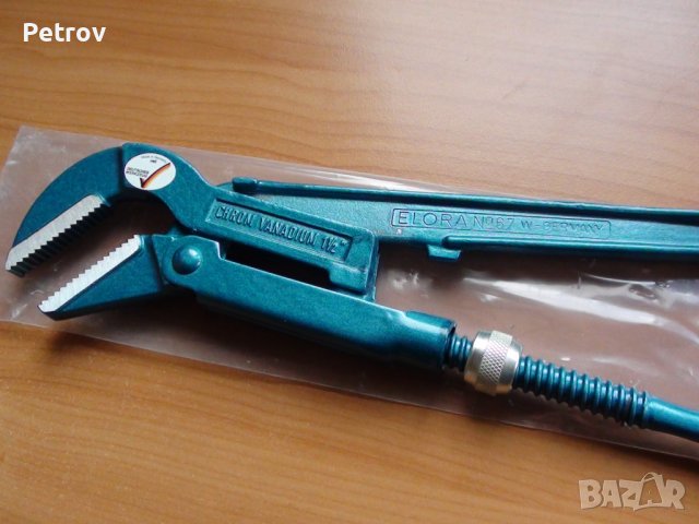 ELORA No.67 - Made in Germany - 1 1/2" ЧИСТО НОВ PROFI Тръбен Ключ !!! ORIGINAL ELORA No.67 Germany!, снимка 11 - Гедорета - 39398266