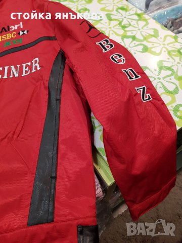 Продавам мъжко яке Мерцедес червено, снимка 6 - Якета - 32082402