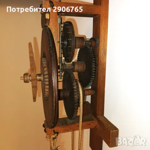Стенен часовник дървен Anno 1640 работещ, снимка 7 - Антикварни и старинни предмети - 49117790
