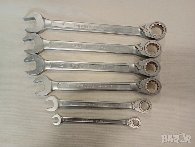 Wurth Zebra звездогаечен ключ с тресчотка с номера 8,12,16,17,18,19 , снимка 3 - Ключове - 52429103