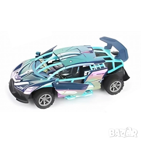 Дистанционно управляема кола с пушек ефект и автоматично отваряне на врати, снимка 6 - Коли, камиони, мотори, писти - 52041952