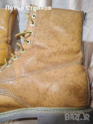 Датски кубински от естествена кожа стар образец р-р 46, снимка 8 - Мъжки боти - 52673823