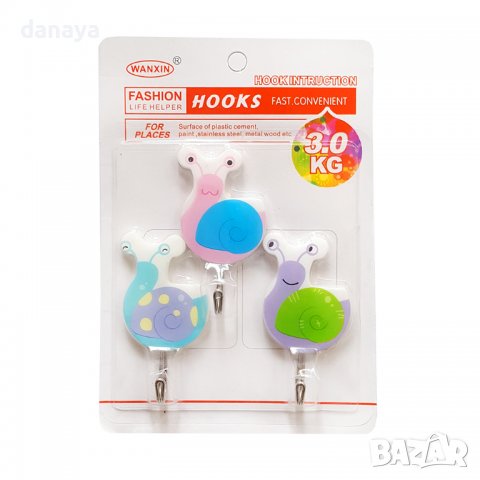 2464 Комплект самозалепващи закачалки различни модели, снимка 11 - Закачалки - 36643742