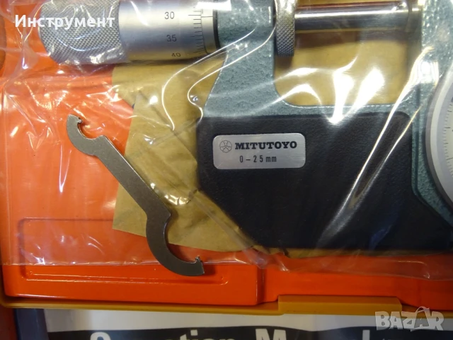 Индикаторен микрометър Mitutoyo 510-301 Indicating micrometer 0-25mm, снимка 4 - Други инструменти - 50827670