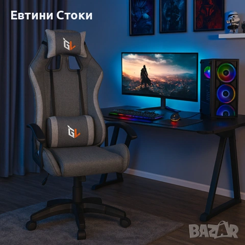 Ергономичен геймърски стол с пълна опора и комфорт, снимка 2 - Столове - 53165149