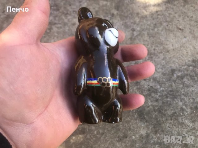 стара порцеланова фигурка "мечето МИША" - 1980г. - СССР, снимка 7 - Антикварни и старинни предмети - 48989587