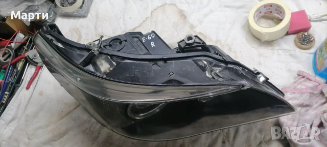 Десен фар за BMW E60, снимка 5 - Аксесоари и консумативи - 53406471