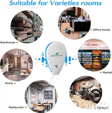 Нови 4 броя Ултразвуков уред отблъскващ вредители-комари, мишки, насекоми Репелент, снимка 6 - Други стоки за дома - 39668940