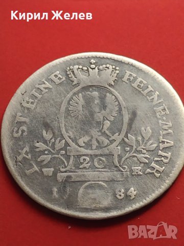 Сребърна монета 20 кройцера 1784г. Кристиан Юредерик Карл Алехсандър 29768, снимка 7 - Нумизматика и бонистика - 42984788