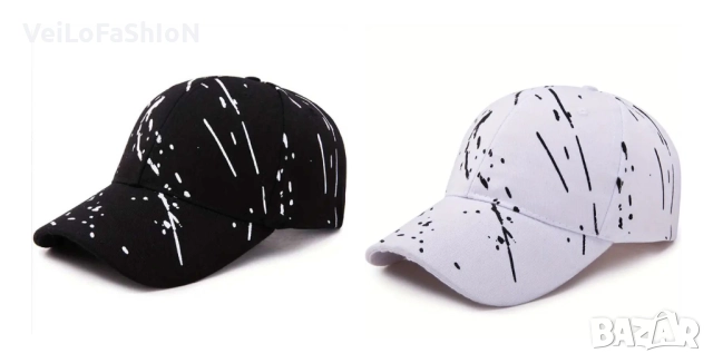 Нова шапка с козирка, два цвята