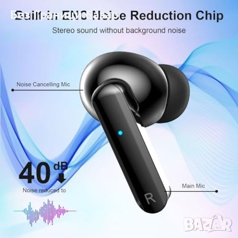 Нови Bluetooth 5.3 Слушалки, ENC, IP7, 38H Батерия Водоустойчиви, снимка 5 - Bluetooth слушалки - 43503532