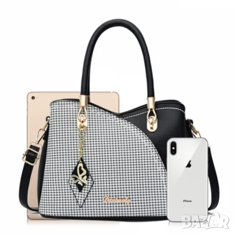 Дамска чанта Madney B&W, снимка 7 - Чанти - 47938928