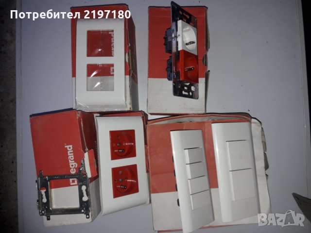 Комплект контакти и рамки LEGRAND, снимка 6 - Други машини и части - 27836885