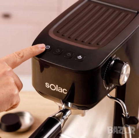Кафемашина Solac Taste Slim – 20 бара, Thermoblock, 1.4L, пара и капучино, 1350W, снимка 3 - Други - 51896442