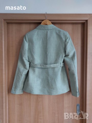 SINEQUANONE - зелено сако с колан, снимка 4 - Сака - 40619238