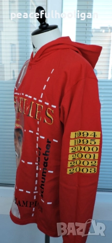 Michael Schumacher F1 Formula 1 World Champion Six Times 2003 Hoodie Size XL, снимка 7 - Суичъри - 52430318