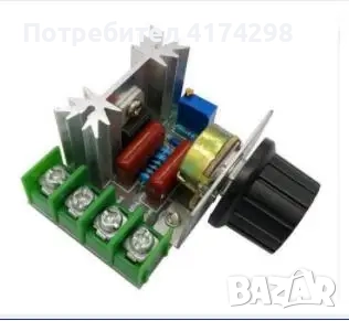 Регулатор на напрежение 2000 Watt AC 50 - 220 Volt димер SCR регулатор на захранването Контролер на , снимка 7 - Друга електроника - 52929846