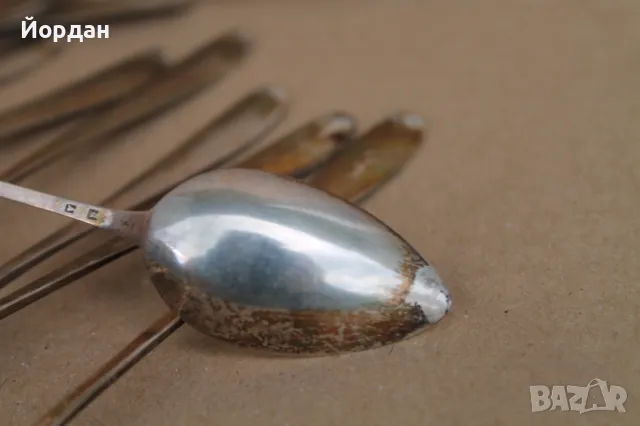 10 сребърни лъжици за чай , снимка 7 - Други ценни предмети - 49862379