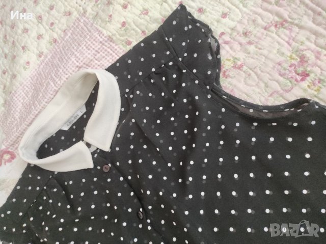 Блуза на точки Calliope с якичка р-р M/ L, снимка 4 - Ризи - 33677089