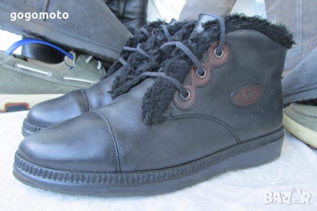 топли дамски боти 38 - 39 original RIEKER basic FREEFLEX, 100% естествена кожа, GOGOMOTO.BAZAR.BG