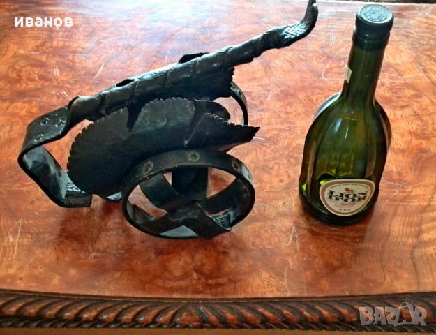 стойка за вино от ковано желязо, снимка 4 - Антикварни и старинни предмети - 28666119
