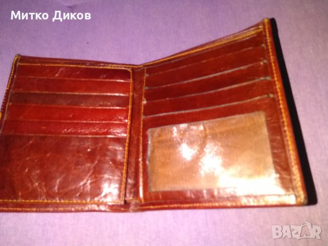 Портфейл естествена кожа 130х110 мм №7, снимка 3 - Портфейли, портмонета - 39204387
