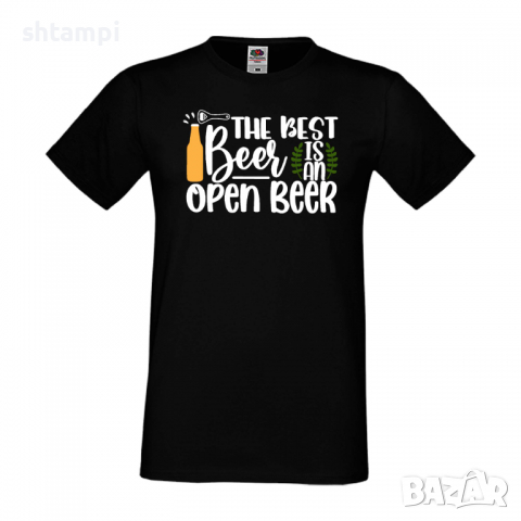 Мъжка тениска The Best Beer Is An Open Beer,Бира,Бирфест,Beerfest,Подарък,Изненада,Рожден Ден, снимка 9 - Тениски - 36387608