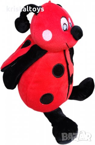 Детска играчка Плюшена Калинка с крилца и коремче, снимка 1