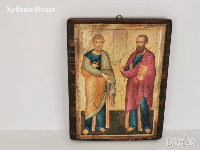 Икона Св.Св. Петър и Павел  НАЛИЧНА, снимка 2 - Икони - 37215739