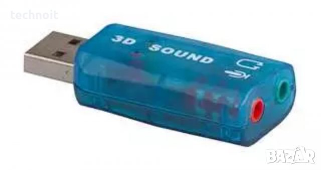 USB Звукова карта за всякакви настолни и преносими компютриБез необходимос от драйвери,  , снимка 2 - Други - 37111604