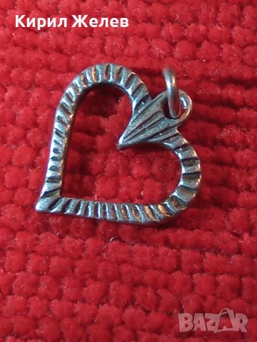 СТАР ОРНАМЕНТИРАН СЪРЦЕВИДЕН СРЕБЪРЕН АРТ ДЕКО МЕДАЛЬОН ВИСОКА ПРОБА СРЕБРО МАЙСТОРСКА РАБОТА 28612, снимка 11 - Антикварни и старинни предмети - 39379330