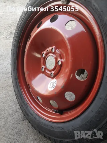 Резервна гума тип патерица за Рено 5х108, снимка 2 - Гуми и джанти - 50029584