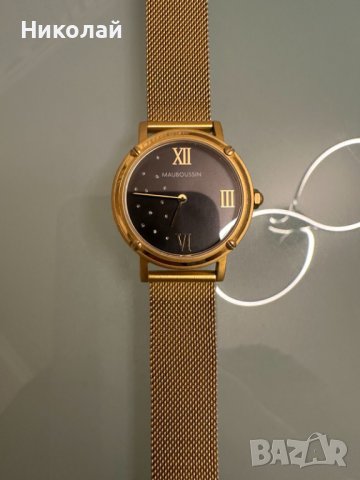 Дамски часовник MAUBOUSSIN REVENDICATION Ronde Noire френски оригинален, класически и много шик, снимка 2 - Дамски - 43912553