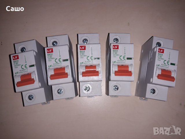 Продавам автоматични прекъсвачи 1P/80А BKH и 1P/63А S201 ABB