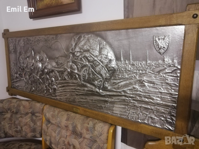 Картина от метал и дърво ръчна изработка , снимка 3 - Антикварни и старинни предмети - 52893065