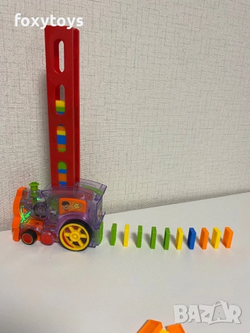 Самоподреждащо се домино - влак, влакче с музика, снимка 13 - Влакчета, самолети, хеликоптери - 53123789