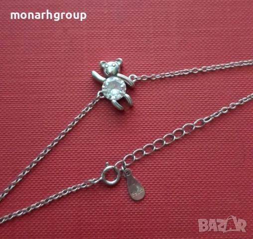 Сребърна гривна, снимка 2 - Гривни - 53609571