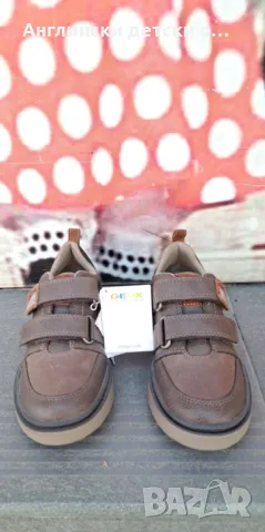 Английски детски обувки естествена кожа-GEOX , снимка 4 - Детски обувки - 49926839